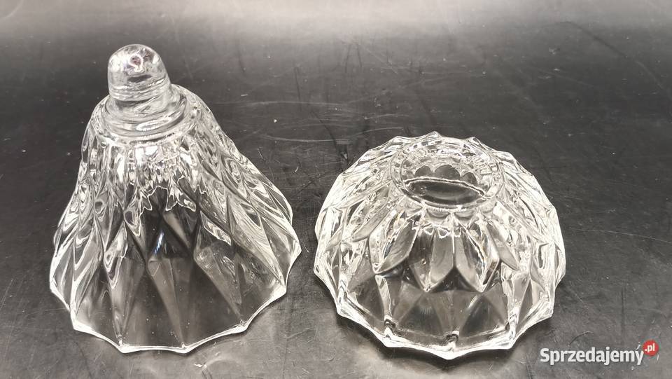 Szklany pojemnik gruszka na biżuterię drobiazgi