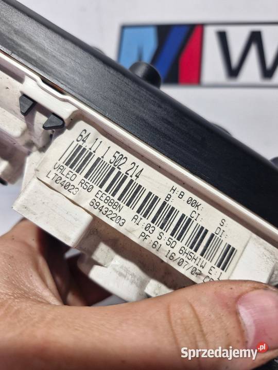 MINI COOPER R50 R52 R53 PANEL NAWIEWU Panele sterowania, przełączniki dolnośląskie