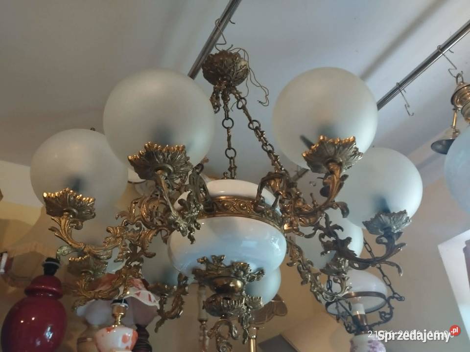 stary polski żyrandol 2 sztuki do wyboru i lampa Gorzów Wielkopolski