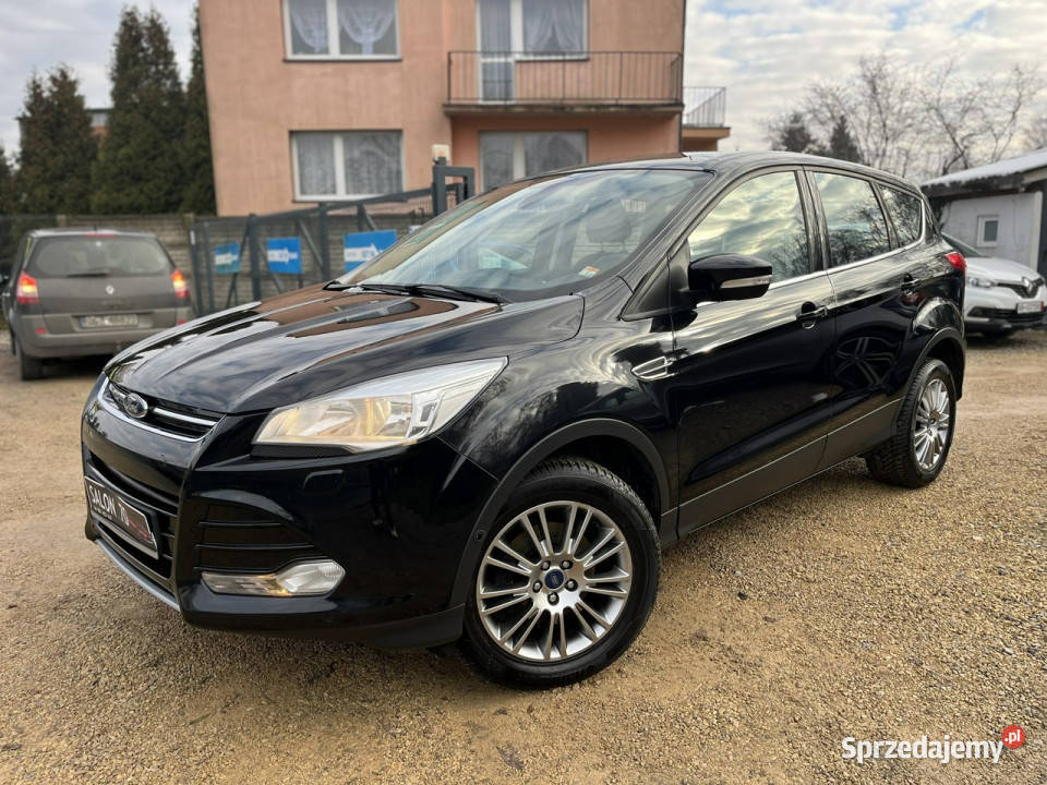Ford Kuga 16 TITANIUM 1wł Oryginal Lakier Serwis czarny Częstochowa