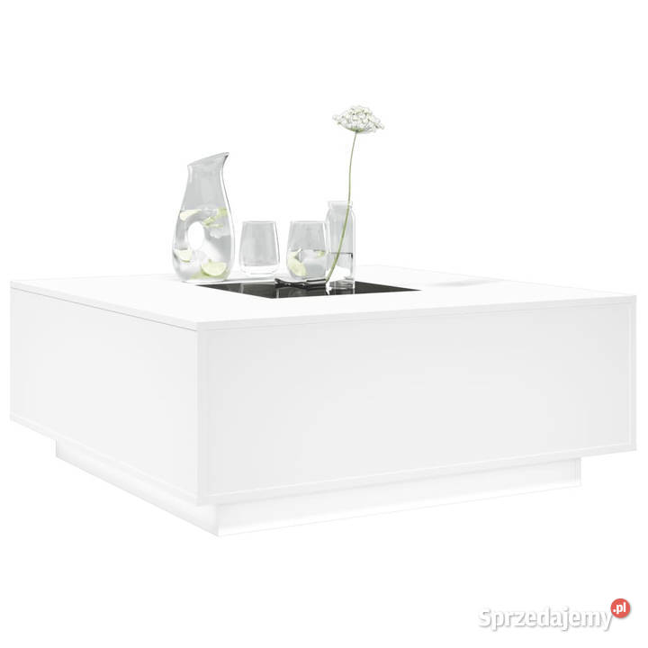 Stolik kawowy z LED Infinity biały 100x100x40 Stoły sprzedam