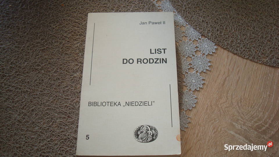Jan Paweł II List do rodzin kujawsko-pomorskie sprzedam