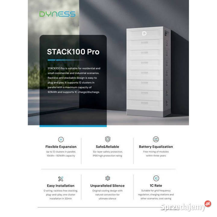 DYNESS STACK100 PRO 2560 kWh HV z BMS magazyn