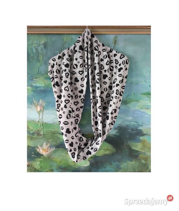 szal komin dzianina apaszka szalik usta