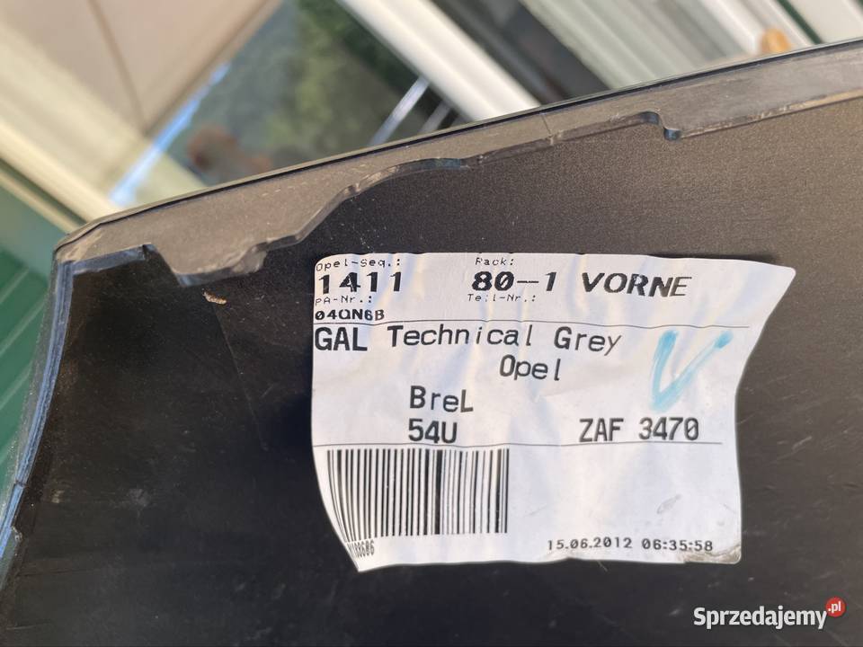 Zderzak Opel Zafira C 2012r Gródek nad Dunajcem