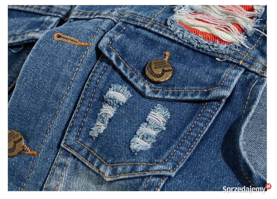 Bezrękawnik kamizelka katana jeansowa USA śląskie