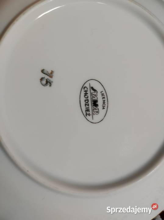 porcelana porcelanowy złocony Iwona Złota Róża Kielce