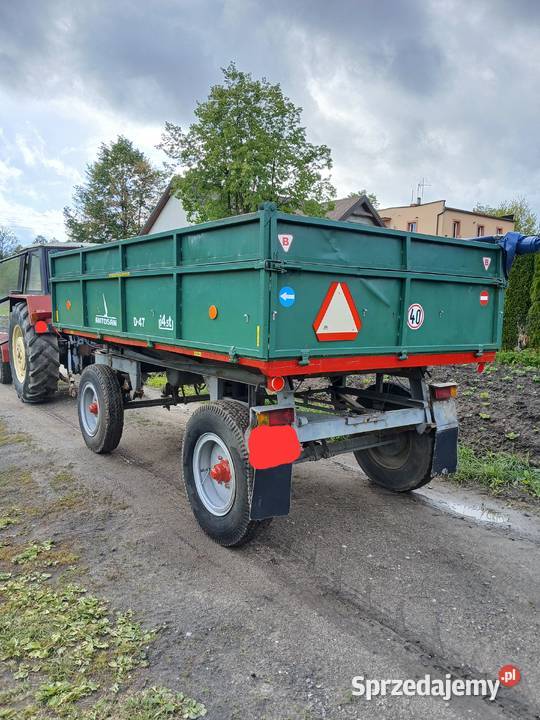 Przyczepa wywrotka d47 rama ceownik 16 Maszyny rolnicze Rzgów