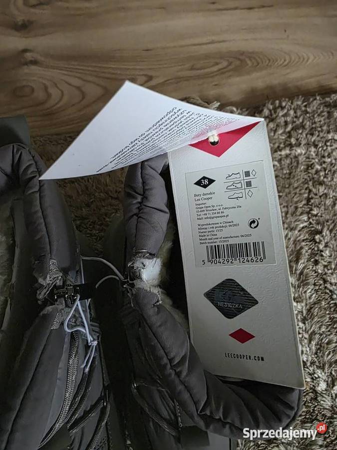 Oryginalne Buty damskie szare Lee Cooper rozmiar Białystok