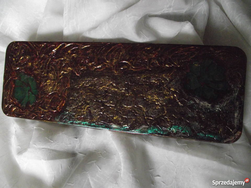 KASETKA PUDEŁKO ETUI niebanalne rękodzieło Dekoracje i ozdoby