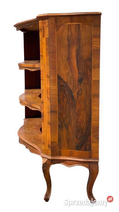 Stary włoski stylowy regał na giętych nogach Gryfice