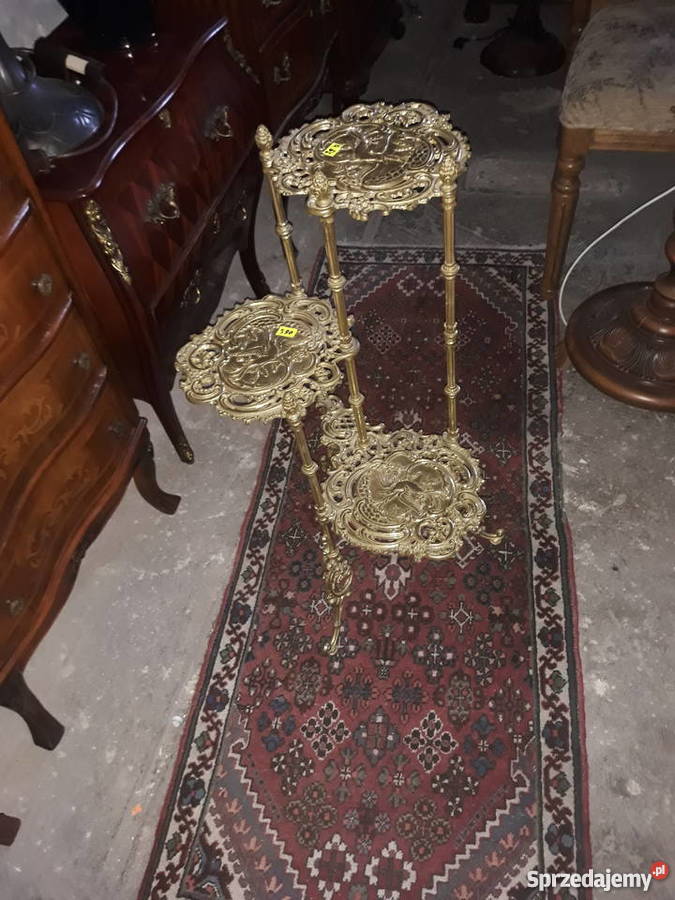 Kwietnik stojak mosiezny Tarnogród