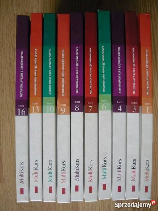 MULTIKURS 5 języków 10 książek z płytami Książki do nauki języka obcego mazowieckie sprzedam