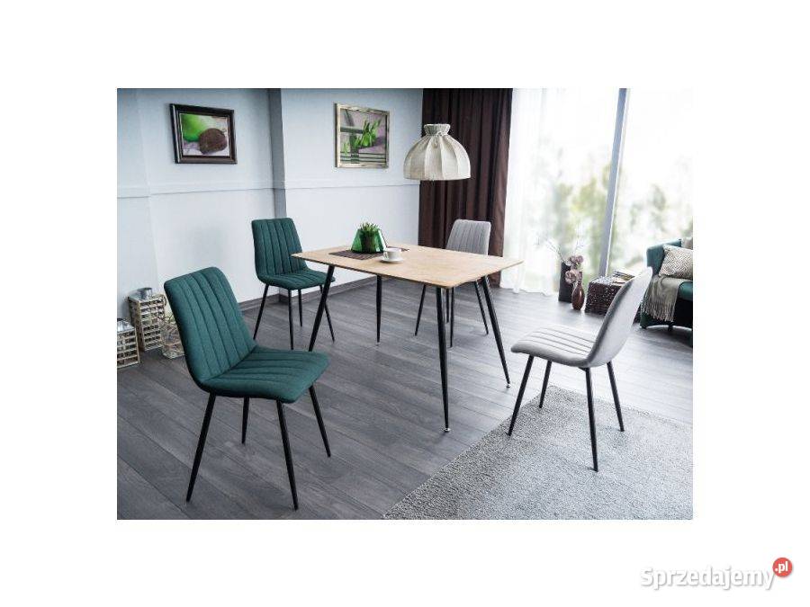 Stół REMUS Kolor Dąb 4 krzesła ALAN Zakopane