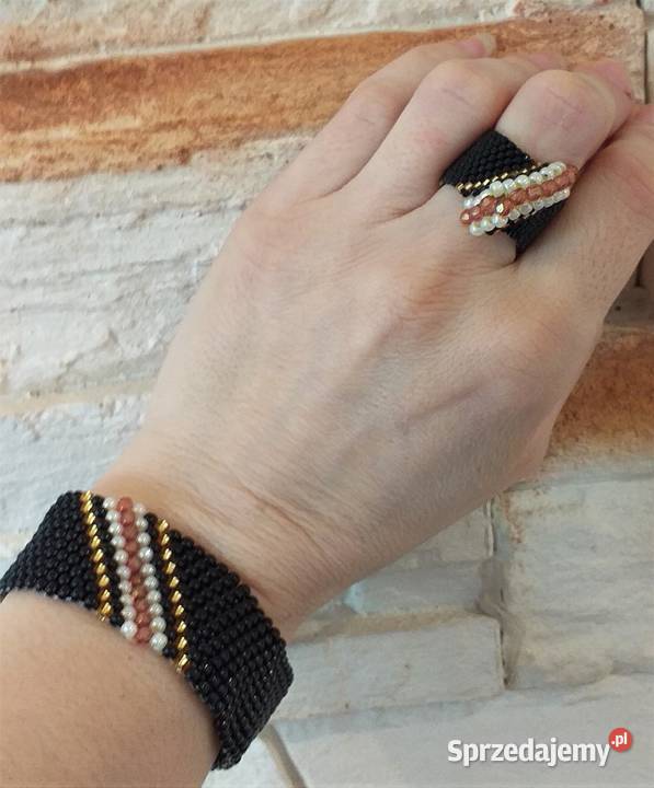 Pierścionki z koralików ładne kolorowe modne Katowice