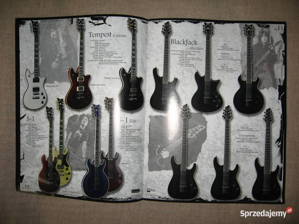 Schecter 2007 guitar catalog katalog gitar Kępice