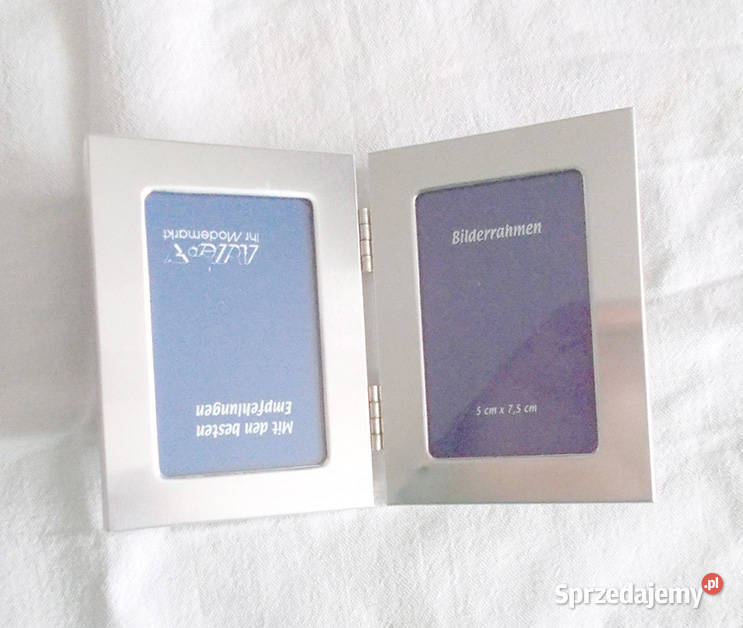 mała ramka na 2 zdjęcia metalowa ramka na
