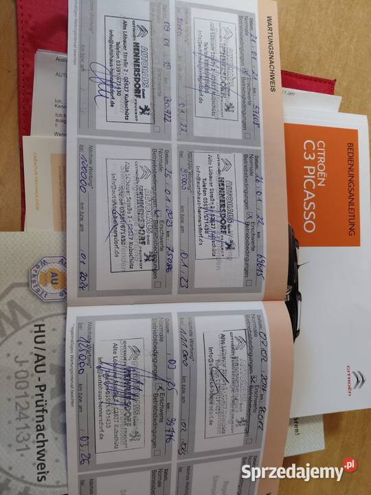 CITROEN C3 PICASSO 2016r 12 110 Przeb103ty elektryczne lusterka Citroën Jelenia Góra