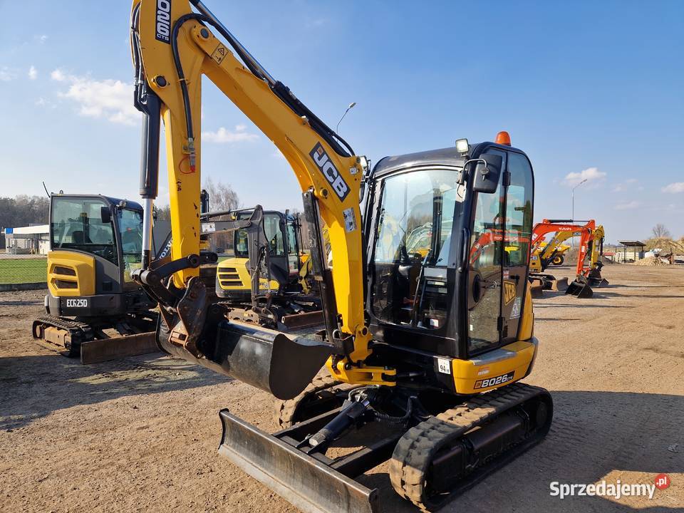 Minikoparka JCB 8026 CTS 2023r przebieg 460mtg Koparki Ryżki