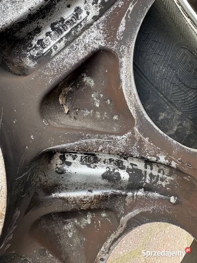 Oryginalne Felgi Mercedes W140 16 Średnica 16" Samochodowe Opony i felgi Kielce