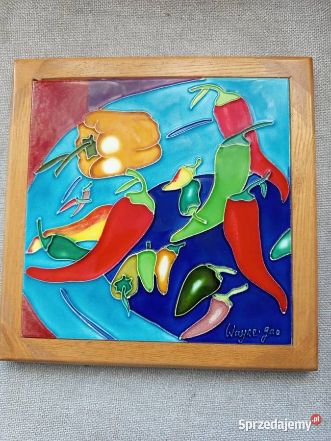 Ceramiczna polichromowana płytka artystyczna Warszawa sprzedam