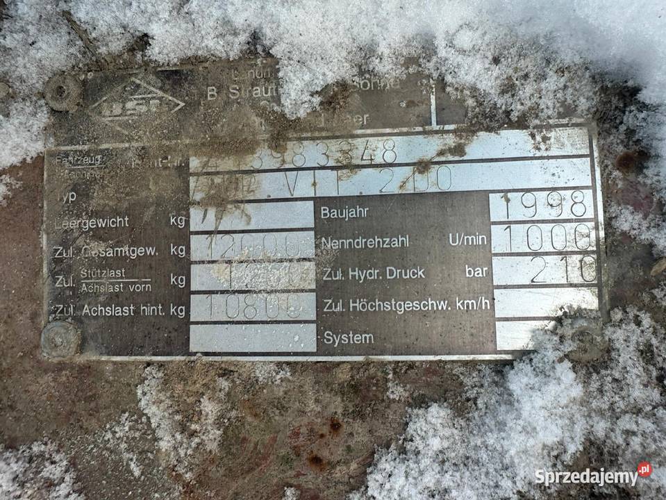 Przyczepa samozbierająca Strautmann Super podlaskie Suwałki sprzedam