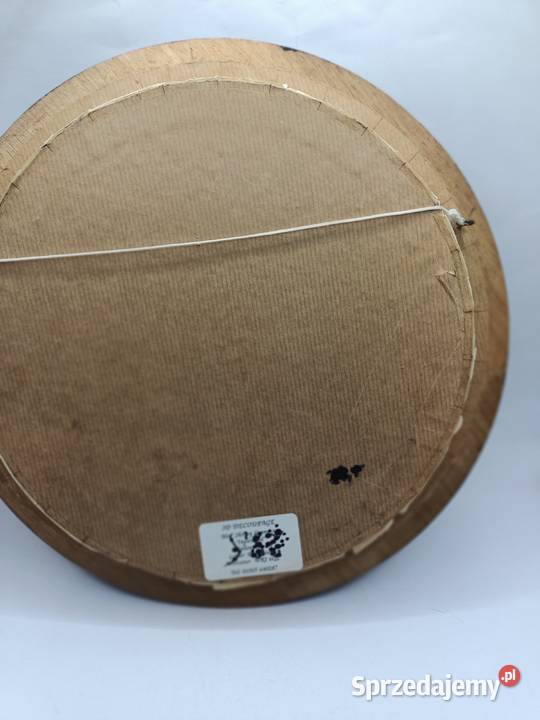 Obraz w ramie szkłem decoupage kwiaty okrągła lubelskie Zamość