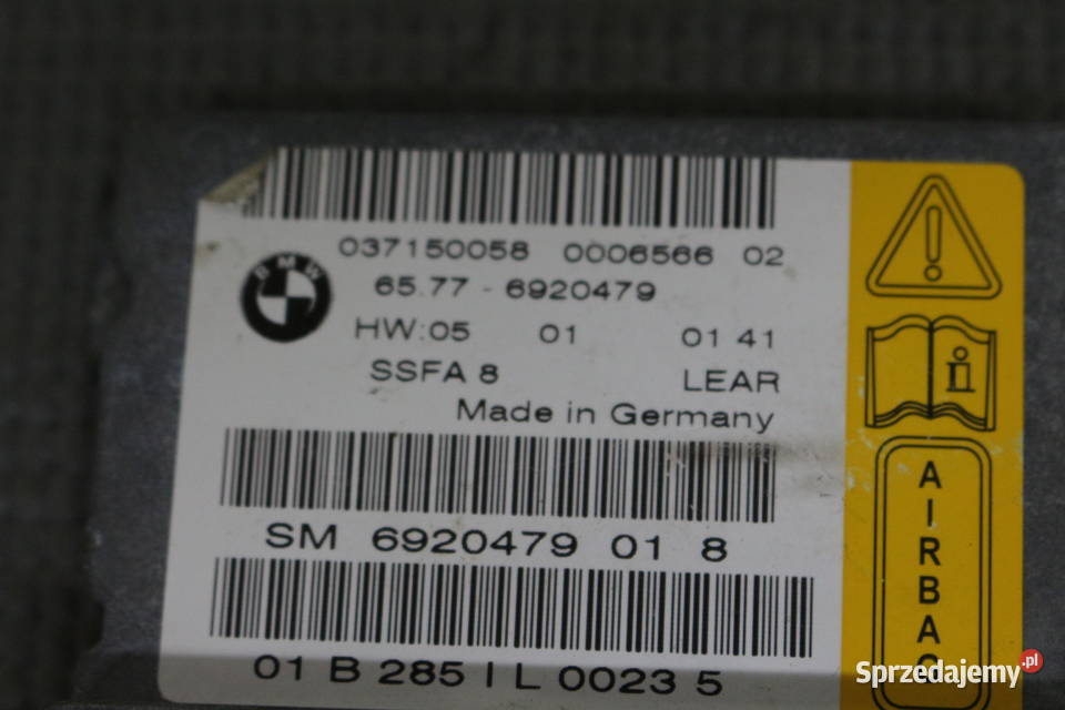BMW 7 E65 E66 SENSOR PODUSZEK 6577 6920479 Prochowice
