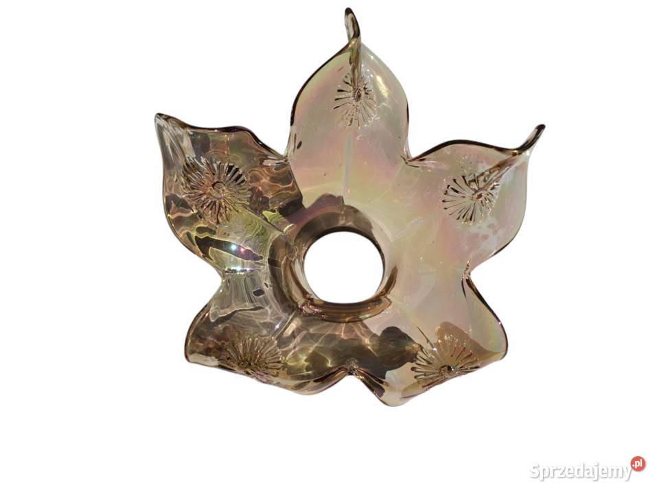 Stary szklany klosz do lampy kinkietu z lat 6070 Cieszyn