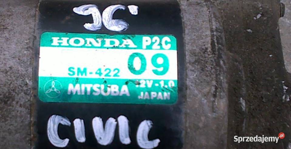 HONDA CIVIC VI 6 15 B 95 ROZRUSZNIK P2C zachodniopomorskie Dębno