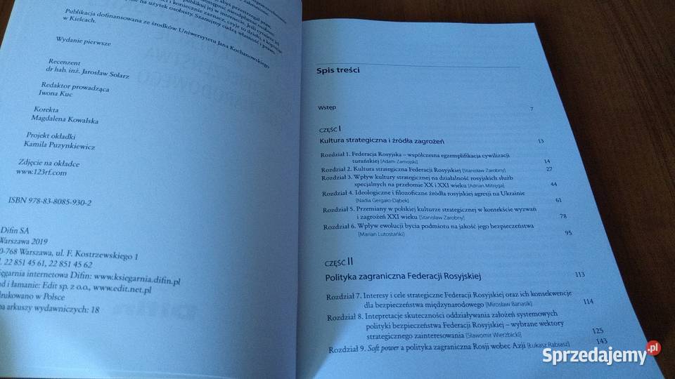 Polityka Federacji Rosyjskiej i jej konsekwencje Gdańsk