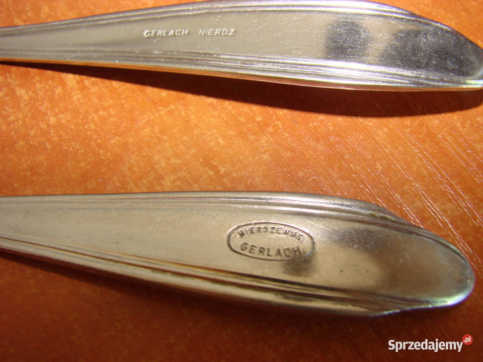 Gerlach Nierdzewne sztućce stołowe PRL