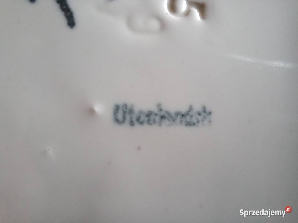 stary talerz wiekowy ze znakiem utcakindsh mazowieckie Piastów