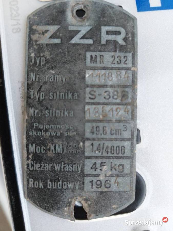 Komar 232 sztywniak rama Pszczyna