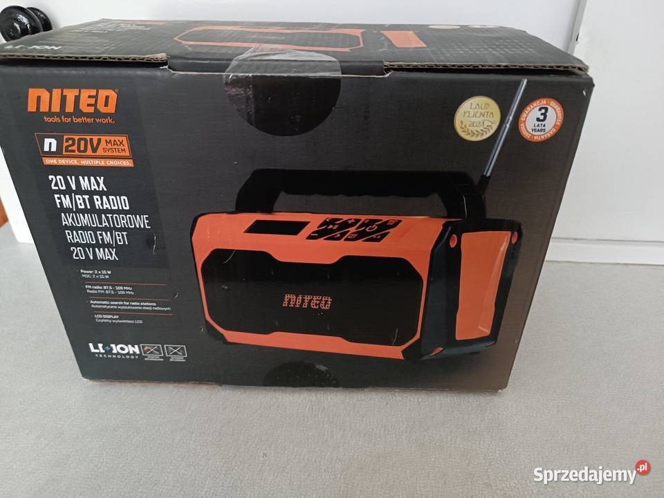 Radio warsztatowe akumulatorowe Niteo 20 V Kędzierzyn-Koźle