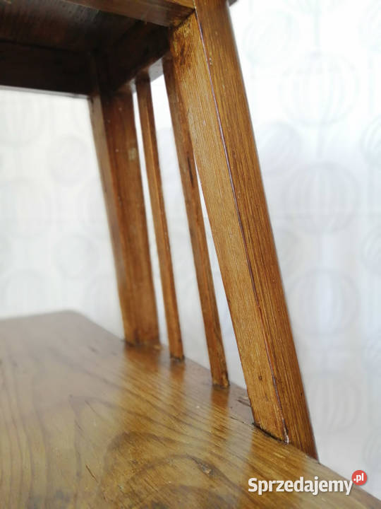 Kwietniki vintage renowacji Kwietnik drewniany