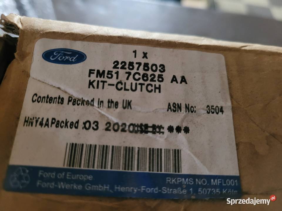 SPRZĘGŁO FORD 2257503 FM517C625AA BRATFORD RADOM