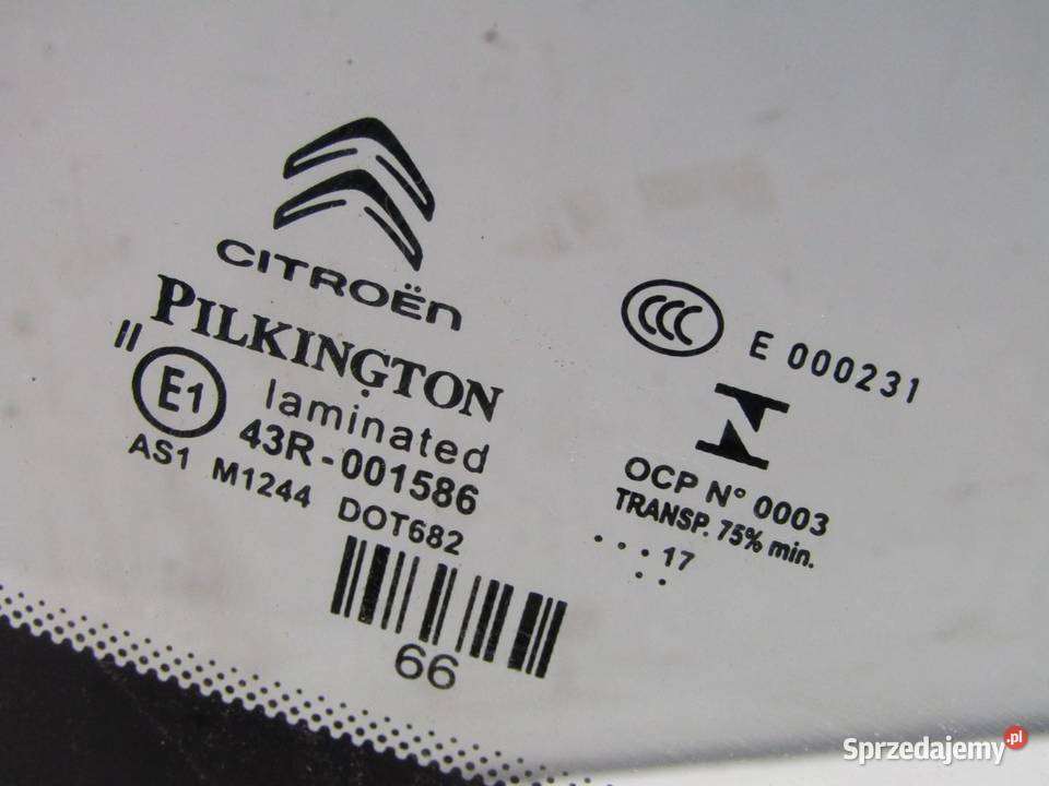 SZYBA PRZEDNIA CZOŁOWA PRZÓD CITROEN C3 III osobowe