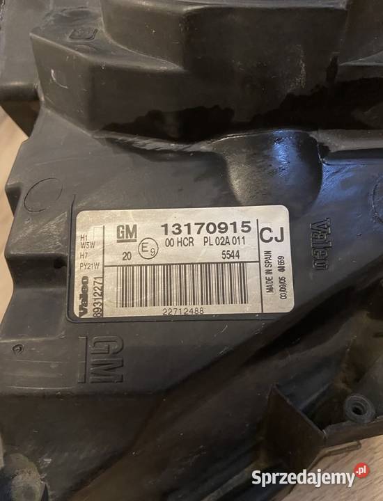 Sprzedam Lampe Opel Astra lewa przód Dopiewiec