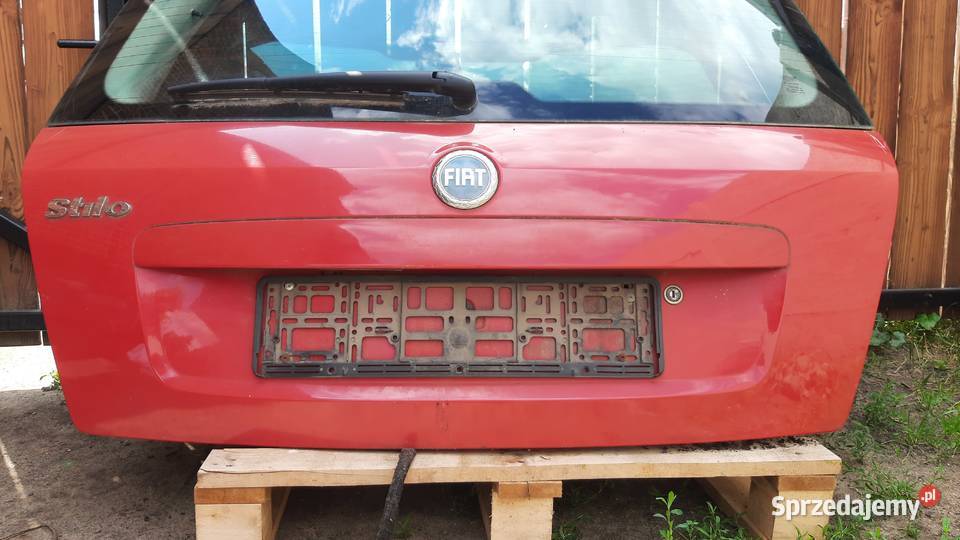 klapa bagażnika kompletna Fiat Stilo HB lak 199A osobowe dolnośląskie Dębno