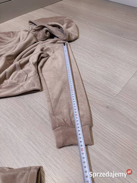 Dres S 36 welurowy HM beżowy dresy bluza kompel Warszawa