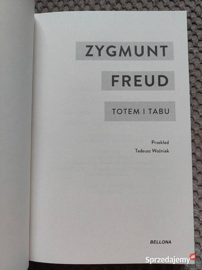 Zygmunt Freud Totem i tabu Rok wydania 2023 małopolskie Kraków