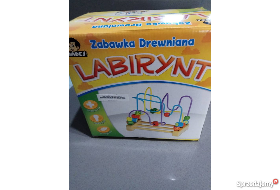 Labirynt zabawka drewniana edukacyjna