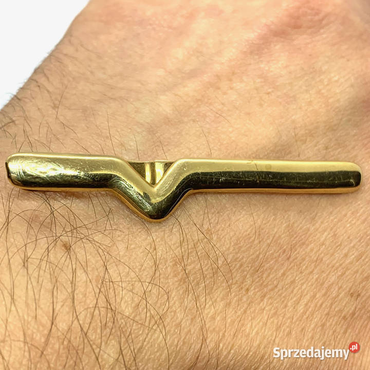 Złota SPINKA do krawata 14K cudowna GUSTOWNA mazowieckie Warszawa