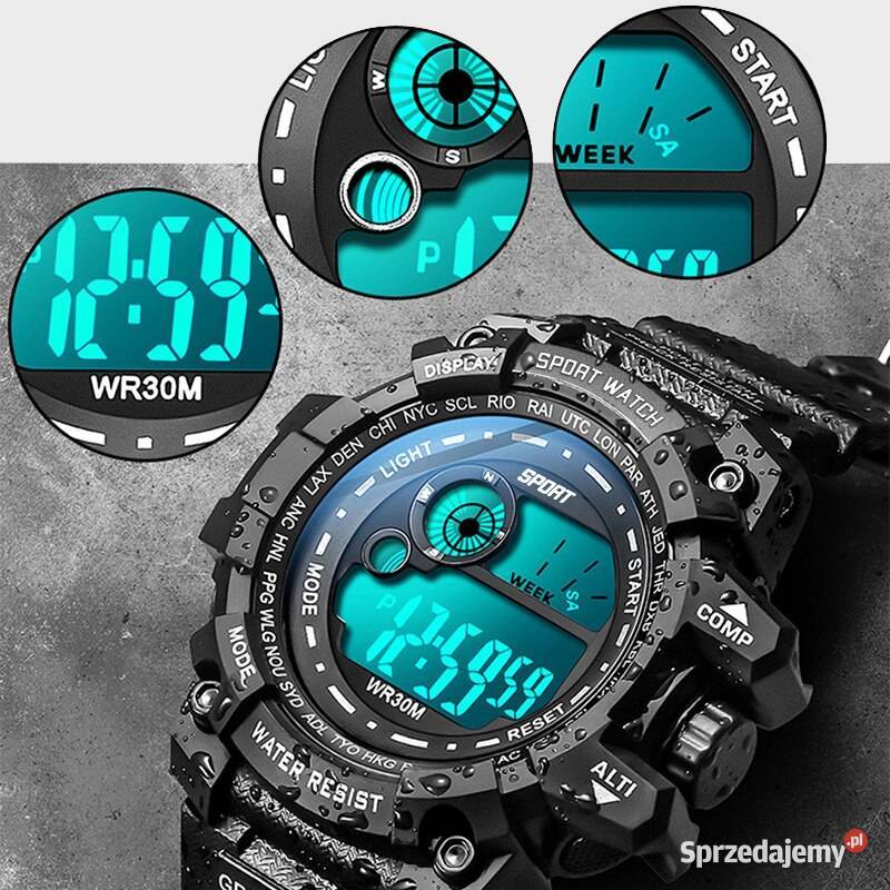 Zegarek męski wojskowy elektroniczny sportowy sprzedam