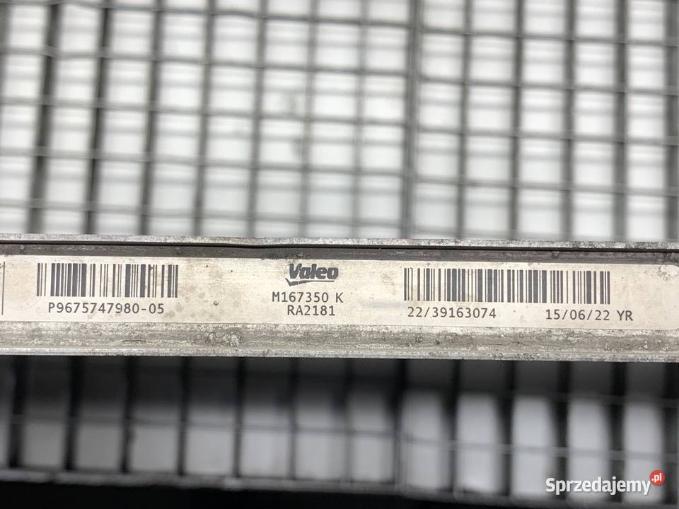 CHŁODNICA WODY PEUGEOT 308 SW III 12 131 osobowe podkarpackie sprzedam