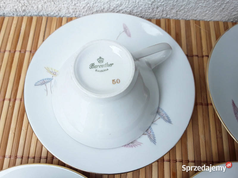 Porcelana Breuther Bavaria 4 filiżanki ze Warszawa