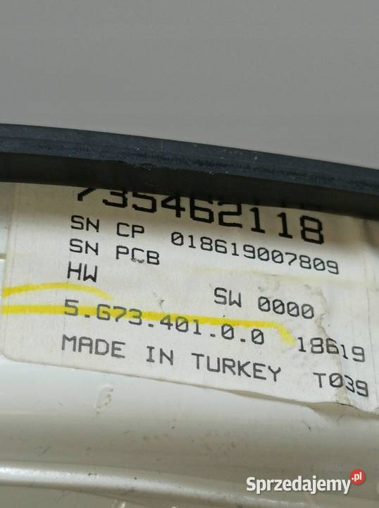 PANEL NAWIEWU 735462118 Fiat Fiorino III 2007 osobowe Panele sterowania, przełączniki