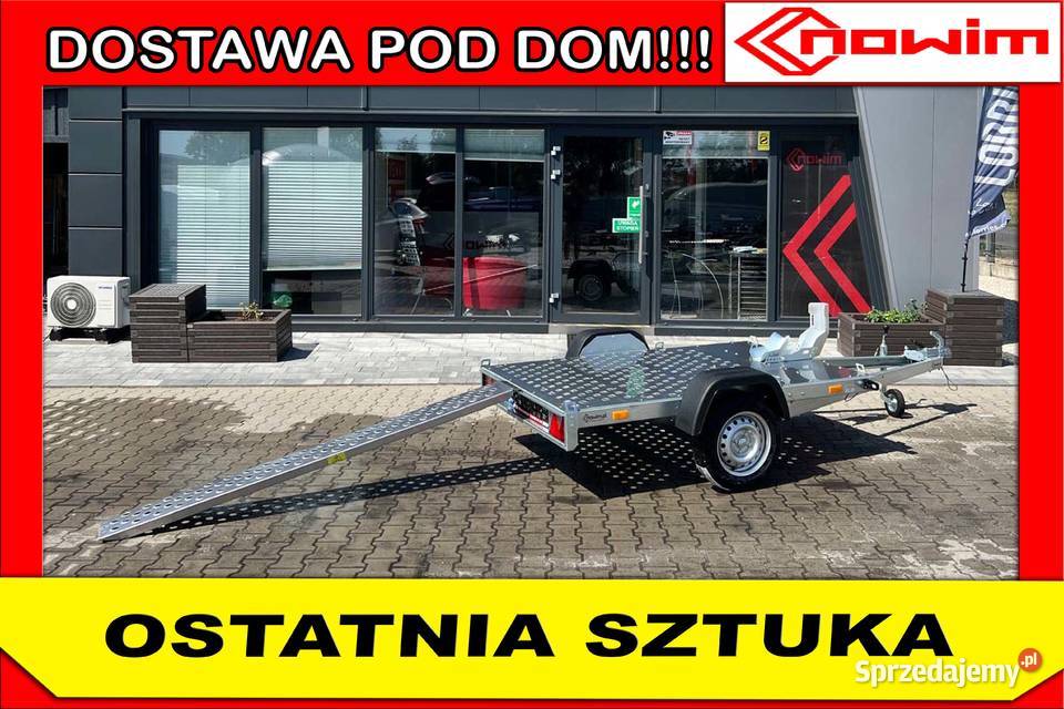 Przyczepa do przewozu motocykla platforma Lawety wielkopolskie