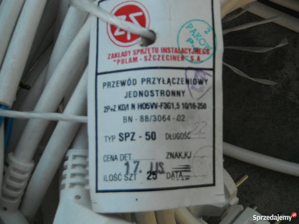 Przewód SPZ50 przyłączeniowy jednostronny 2PZ KD Chlewiska